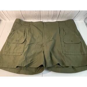 Cabela's Outdoor Cargo Shorts Mens 48 Cotton Hiking Hunt Olive  NEW